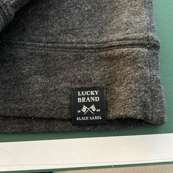 Lucky brand men’s 3/4 button fleece size large - Picture 2 of 3